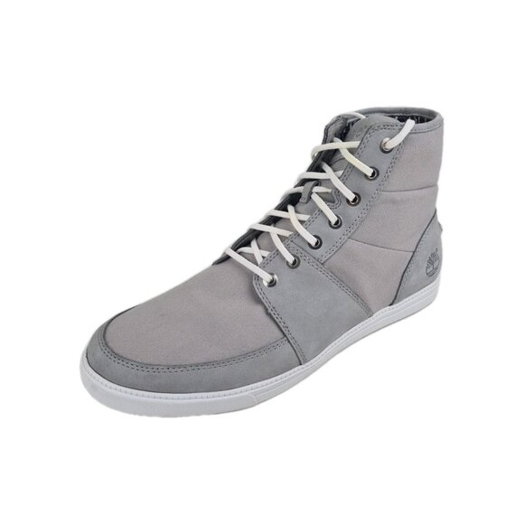 Timberland Earthkeepers Newmarket Grey Canvas Suede Men Boots - Picture 2 of 11